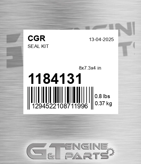 1184131 CGR Seal Kit