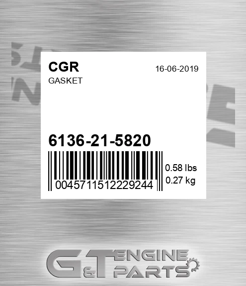6136-21-5820 Gasket for CGR