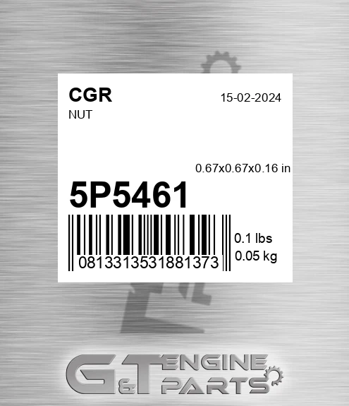 5P5461 CGR Nut