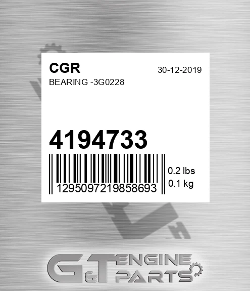 4194733 CGR Bearing -3g0228