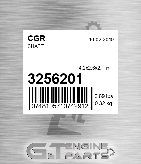3256201 Shaft for CGR