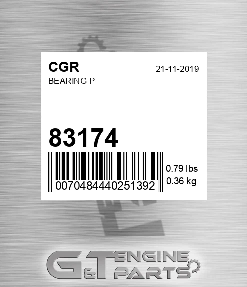 83174 CGR Bearing P