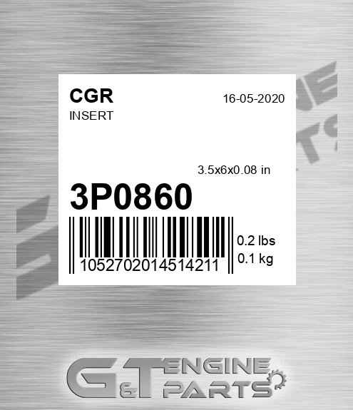 3P0860 Insert for CGR