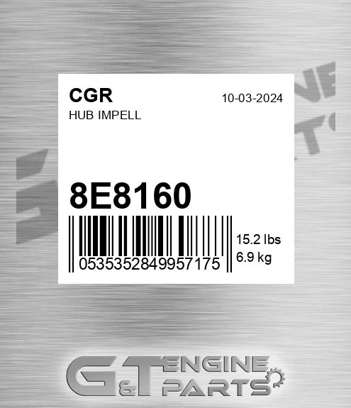 8E8160 CGR Hub Impell