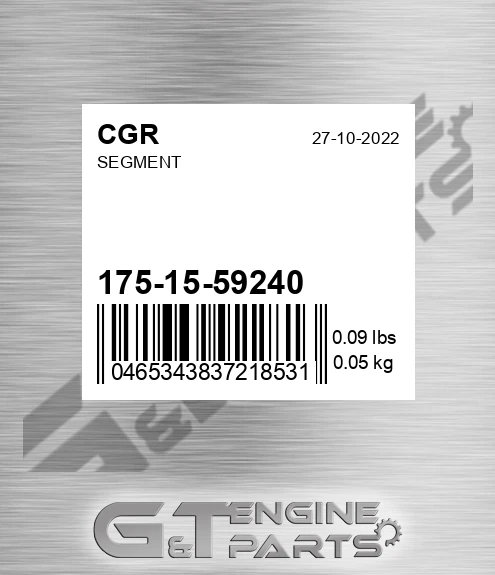 175-15-59240 Segment for CGR
