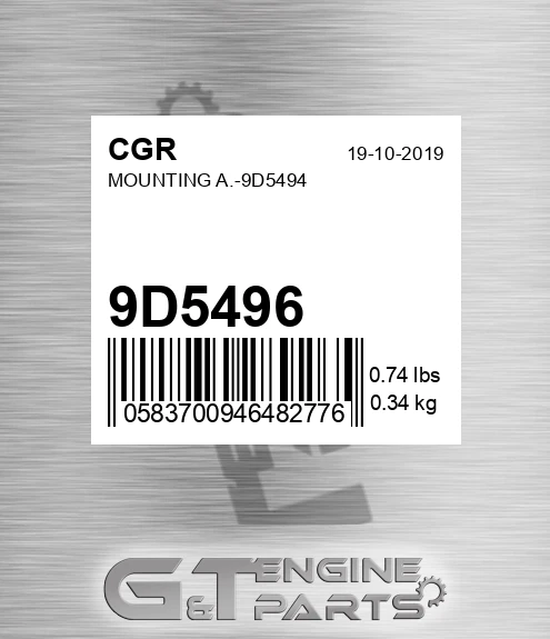 9D5496 CGR Mounting A.-9d5494