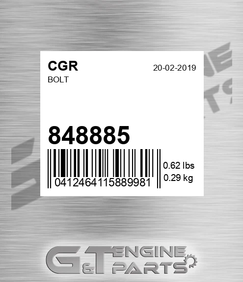 848885 Bolt