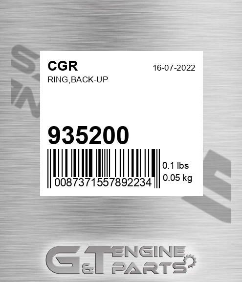935200 Ring,back-up