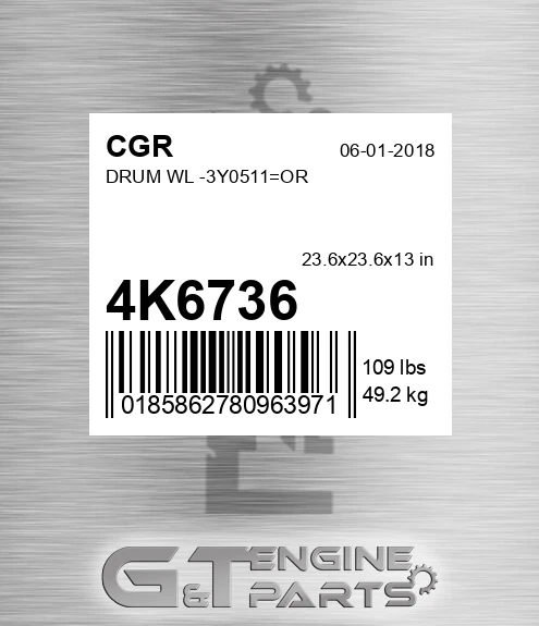 4K6736 Drum Wl -3y0511=or