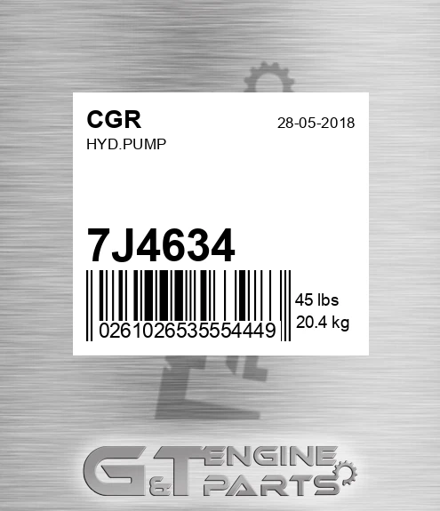 7J4634 CGR Hyd.pump