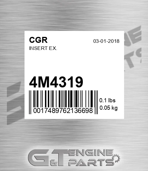 4M4319 Insert Ex.
