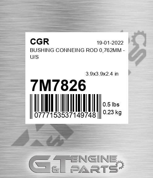 7M7826 CGR Bushing Conneing Rod 0,762mm - U/s