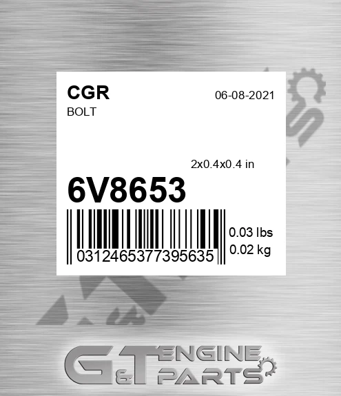 6V8653 Bolt