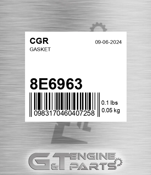 8E6963 Gasket