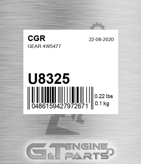 U8325 CGR Gear 4w5477