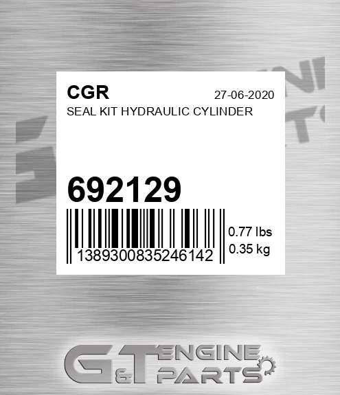 692129 CGR Seal Kit Hydraulic Cylinder