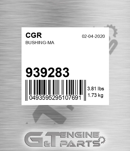 939283 Bushing-ma