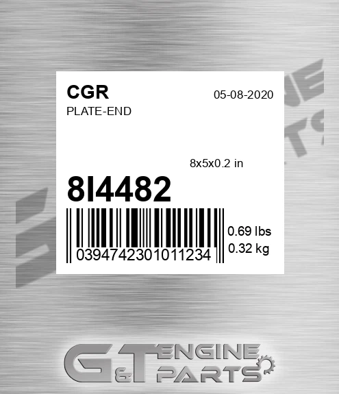 8I4482 Plate-end