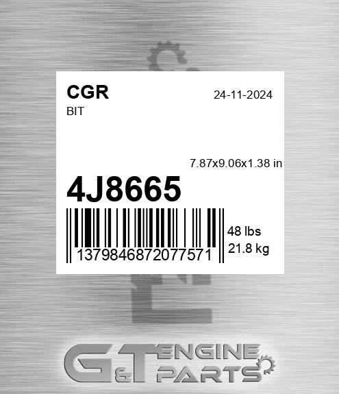 4J8665 CGR Bit
