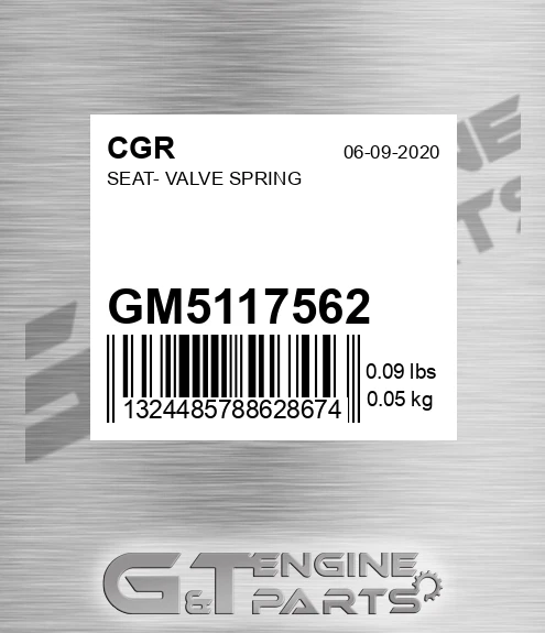 GM5117562 CGR Seat- Valve Spring
