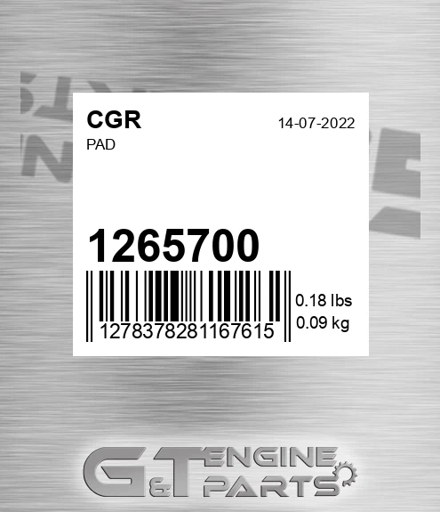 1265700 Pad