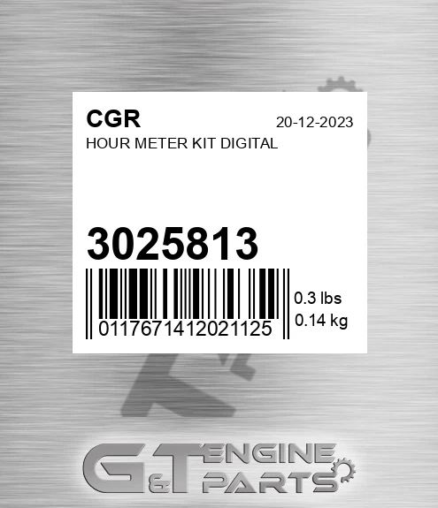 3025813 Hour Meter Kit Digital