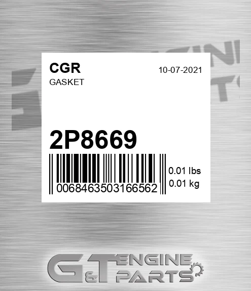2P8669 CGR Gasket