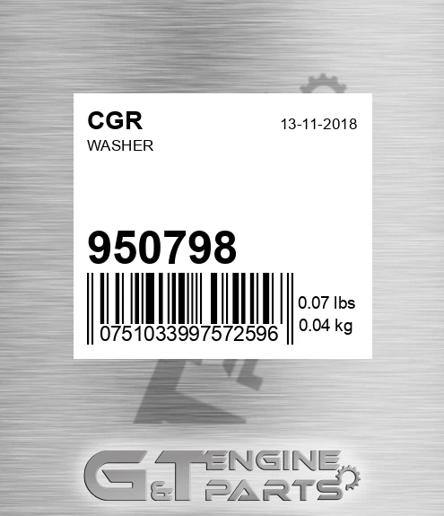 950798 Washer