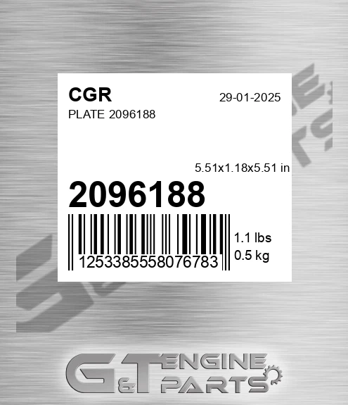 2096188 CGR Plate