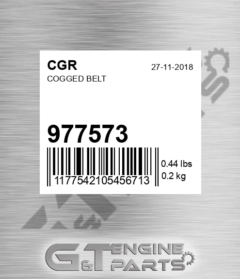 977573 Cogged Belt