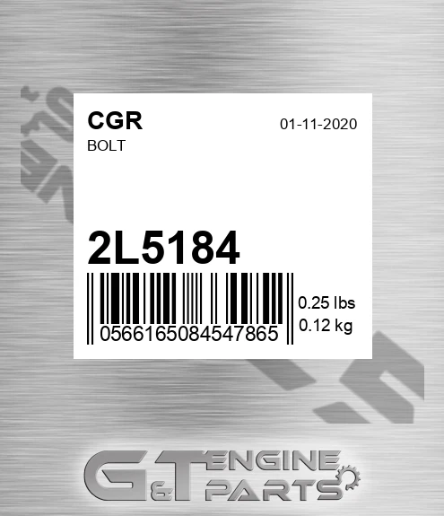 2L5184 CGR Bolt