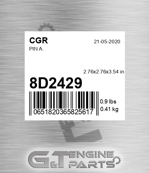 8D2429 CGR Pin A.