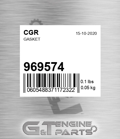 969574 Gasket