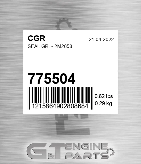 775504 CGR Seal Gr. - 2m2858