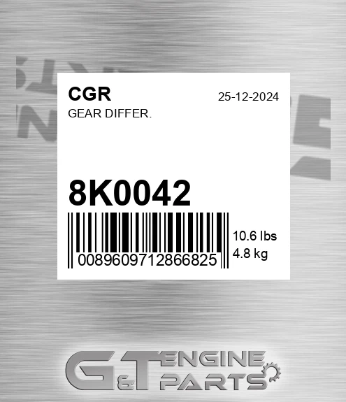 8K0042 Gear Differ.