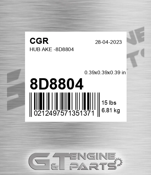 8D8804 CGR Hub Ake -
