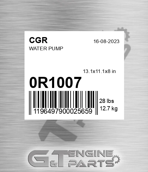 0R1007 Water Pump