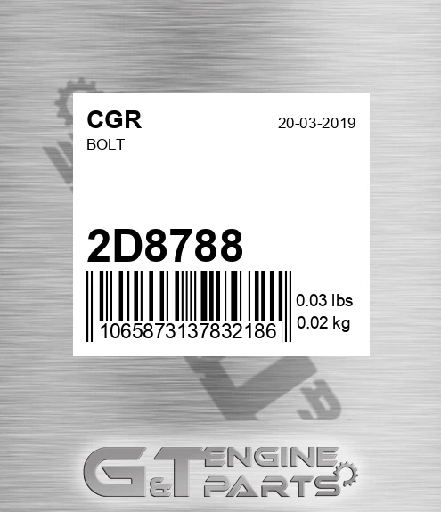 2D8788 Bolt