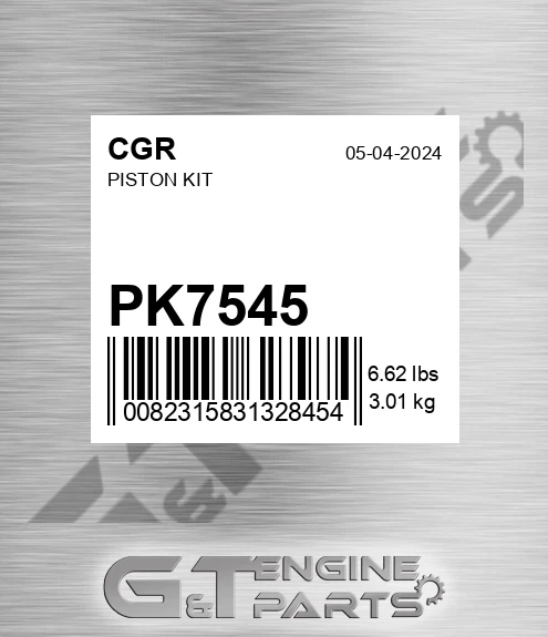 PK7545 CGR Piston Kit