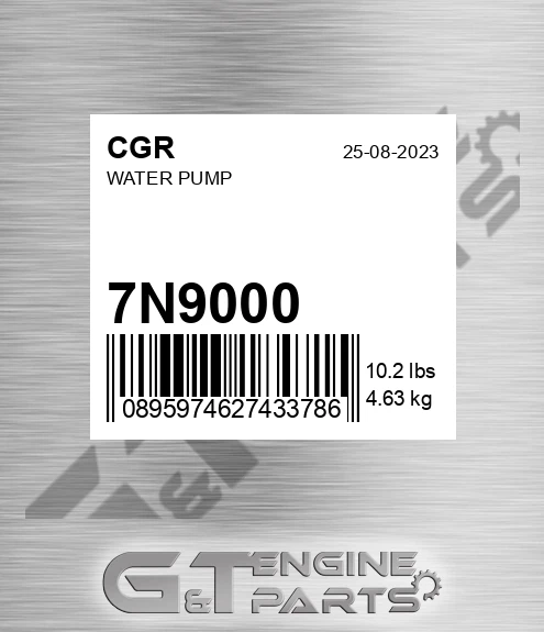 7N9000 Water Pump for CGR