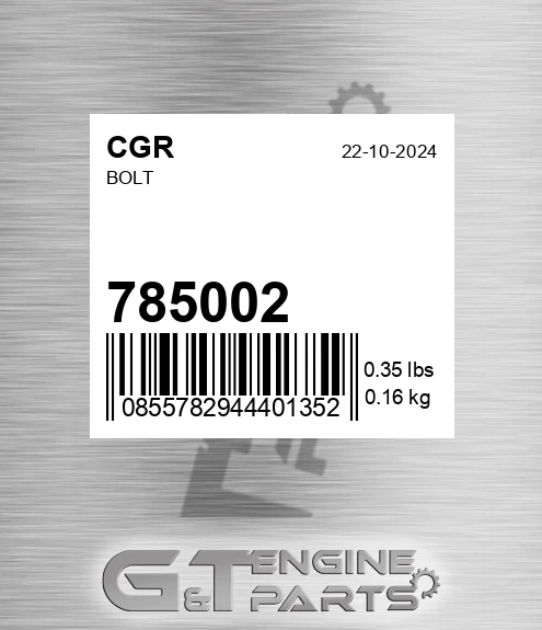 785002 CGR Bolt