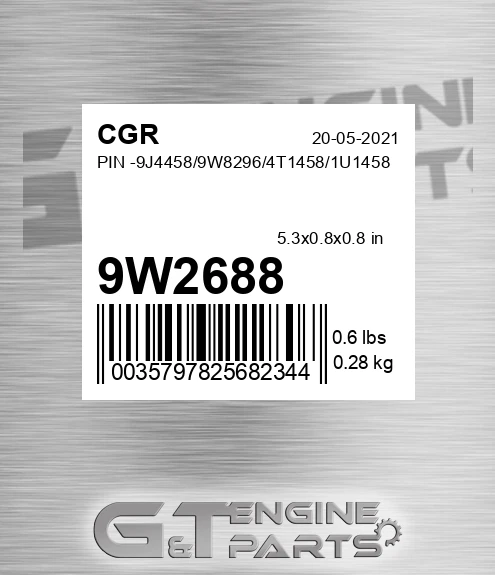 9W2688 Pin -9j4458/9w8296/4t1458/1u1458 for CGR