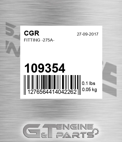 109354 Fitting -275a-