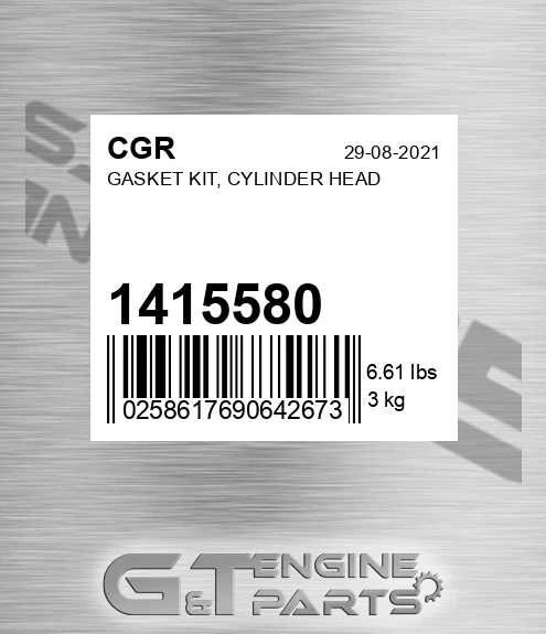 1415580 Gasket Kit, Cylinder Head