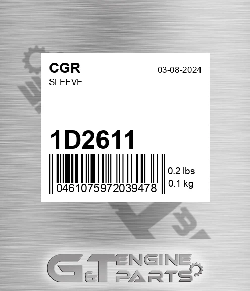 1D2611 Sleeve