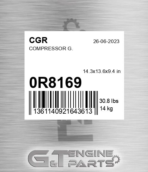 0R8169 CGR Compressor G.