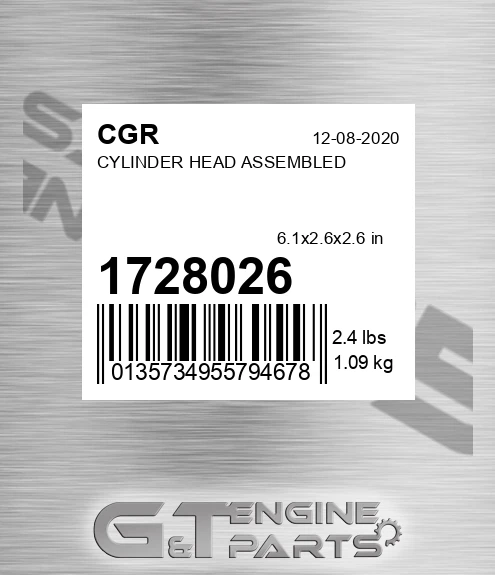 1728026 Cylinder Head Assembled