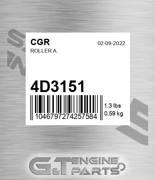 4D3151 Roller A.