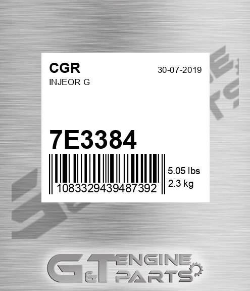 7E3384 Injeor G