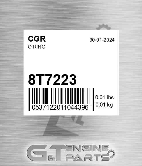 8T7223 O Ring